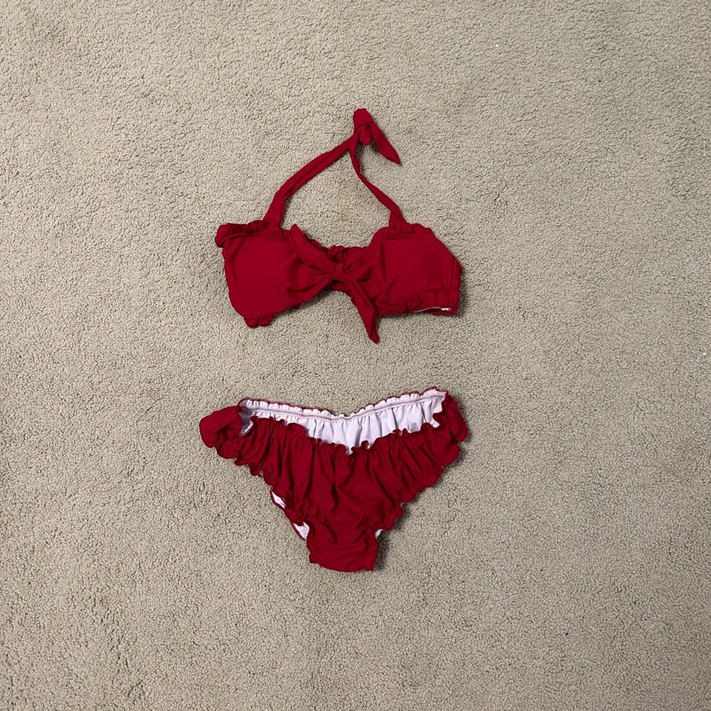 Womens S Red Bikini